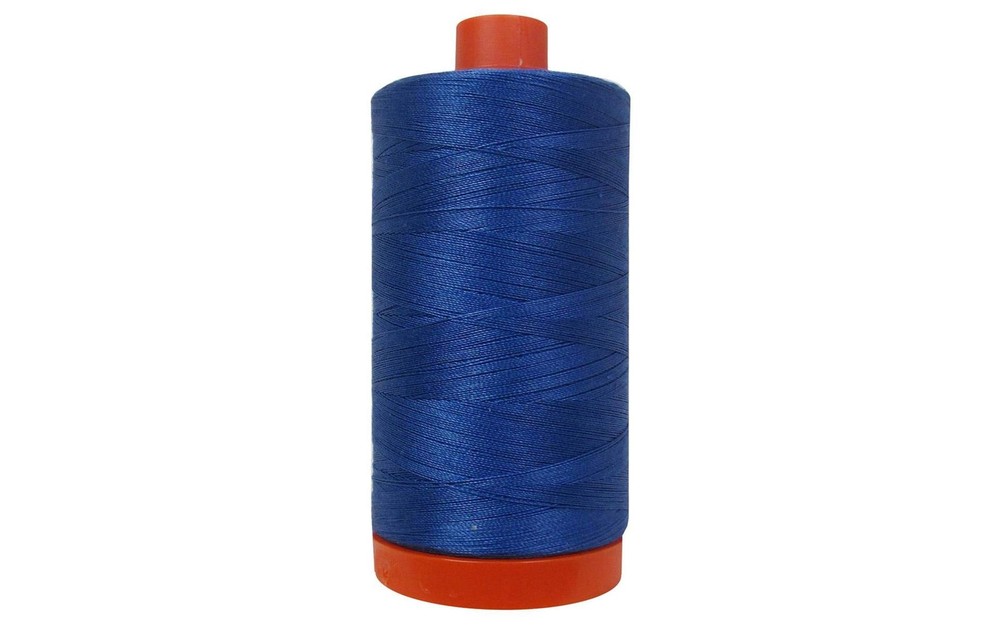 Mako Cotton Sewing Thread Solid 50wt 1422yds Delft Blue Machine Quilting