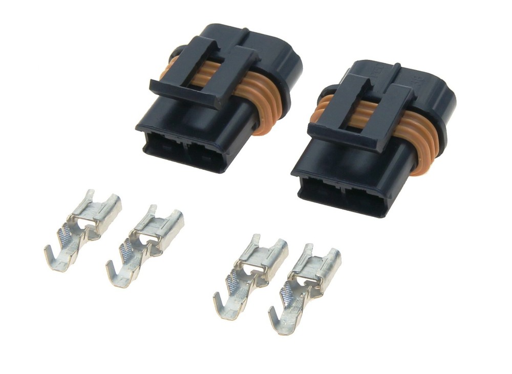 OEM Delphi LT1 LS1 Camaro Corvette Cooling Fan Wiring Connectors Pair
