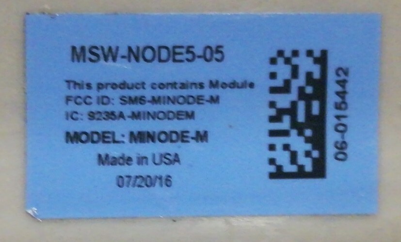 Mueller Minet Water Meter Interface Unit MSW-NODE5-05 Used item in Excellent co
