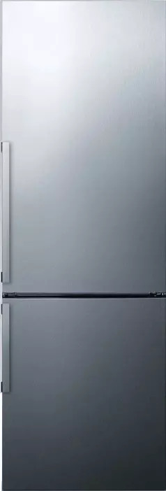 Summit FFBF246SS 24 Inch Counter Depth Bottom Freezer Refrigerator with 3 Adjus