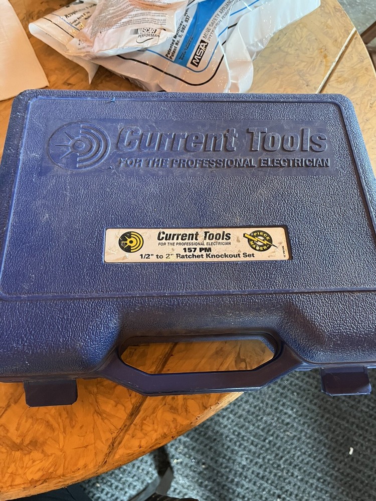 CURRENT TOOLS 157 PM 1/2"-2" RATCHET KNOCKOUT SET USA 🇺🇸  GREENLEE