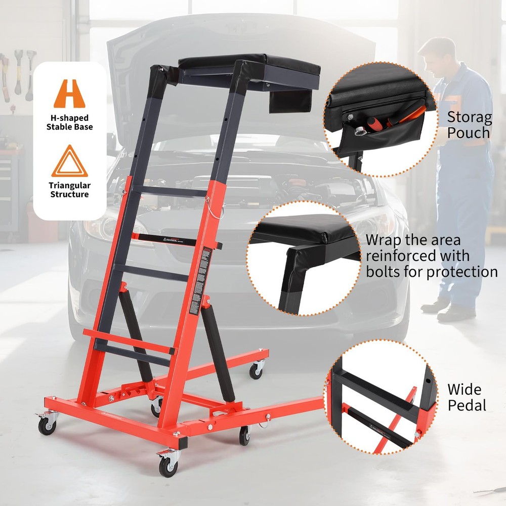 Topside Automotive Creeper ,400 LBS Foldable Adjustable Engine Creepers ,Garage