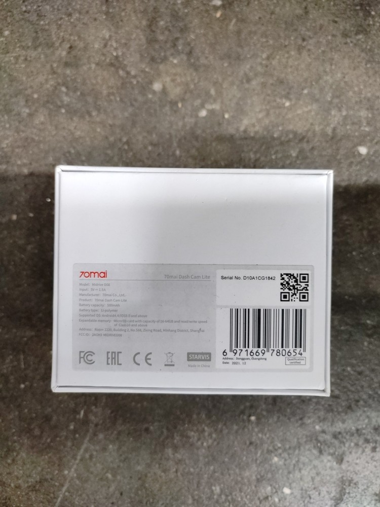 70mai Dash Cam Midrive D08 - 1080p Full HD - Smart Dash Camera - Open Box