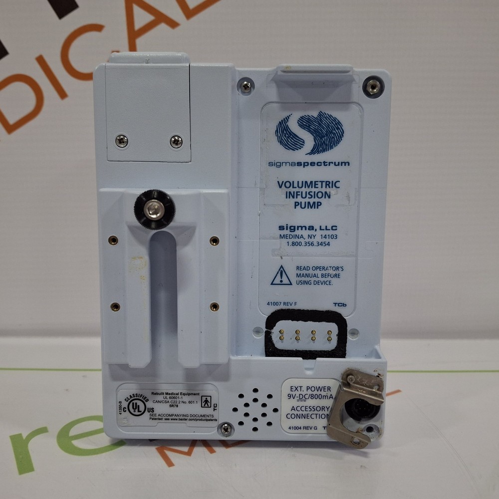 Baxter Sigma Spectrum 6.02.07 without Battery Infusion Pump