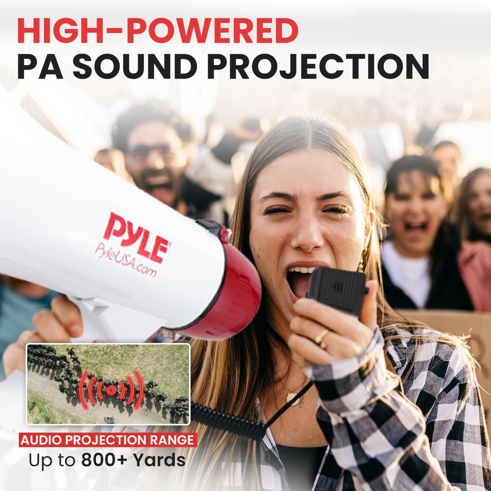 Pyle Megaphone Speaker PA Bullhorn