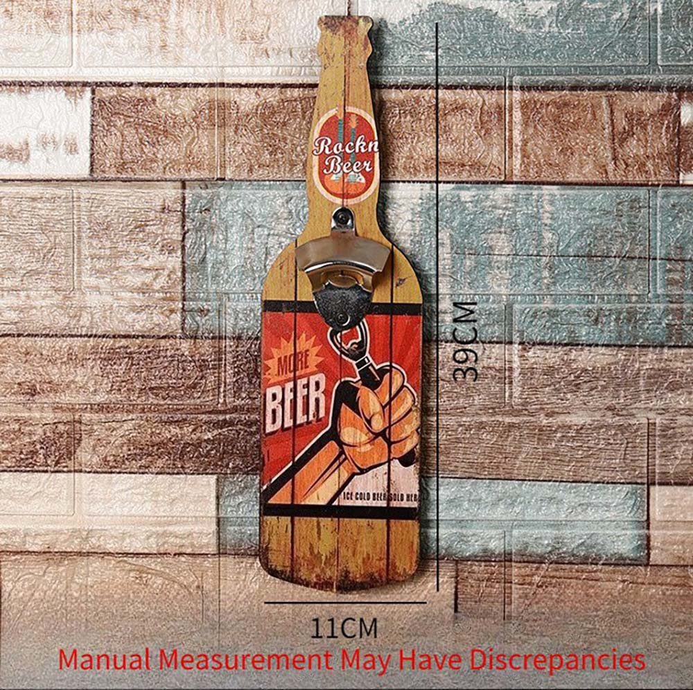 Durable Compact Practical Handy Metal Easy Install Wall Mount Beer Bottle Opener