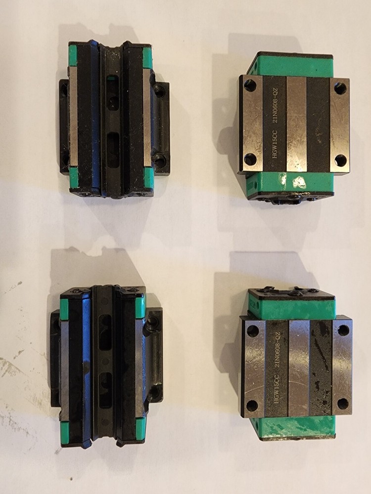 4PC HGW15CC Slider Block Match Use HGR15 Linear Guide Rail