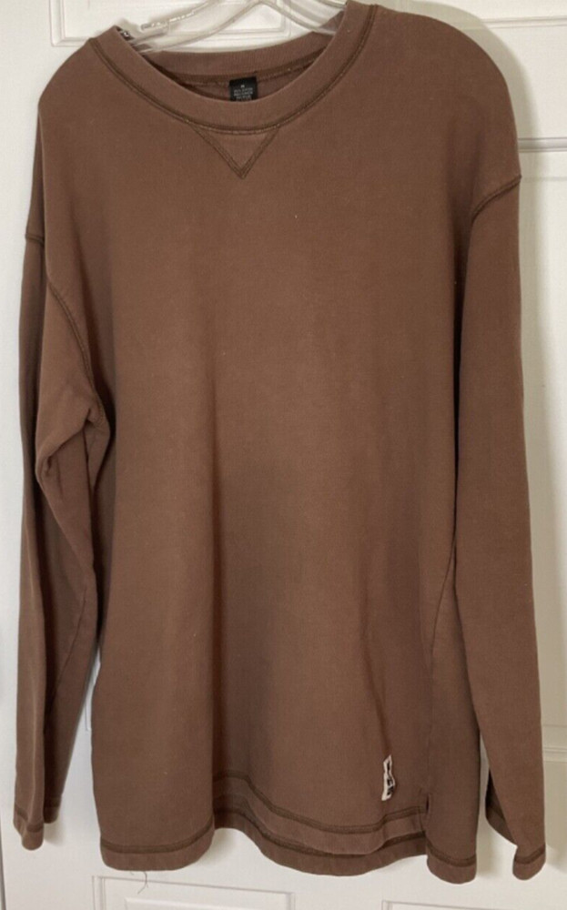 BEST NY SWEATSHIRT AND PANT SIZE MEDIUM BROWN 100% COTTON  EUC