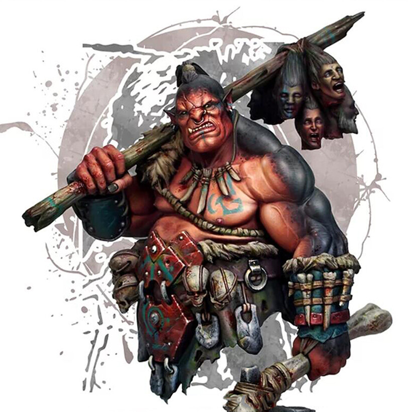 1/10 Resin Orc Hunter Figure Bust Unassembled Unpainted 5113