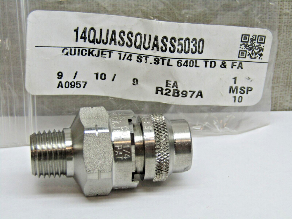 Spraying Systems Quickjet 1/4" QJJA-SS5030 Stainless Spray Nozzle