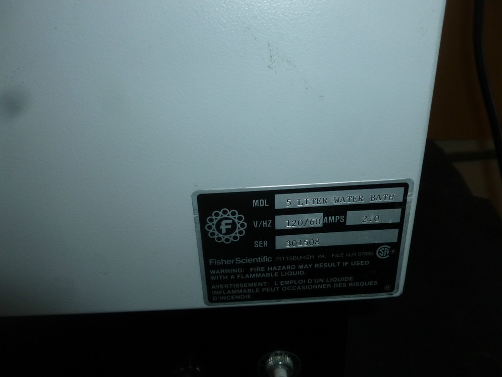 Fisher Scientific Digital Control Water Bath 5 Liter