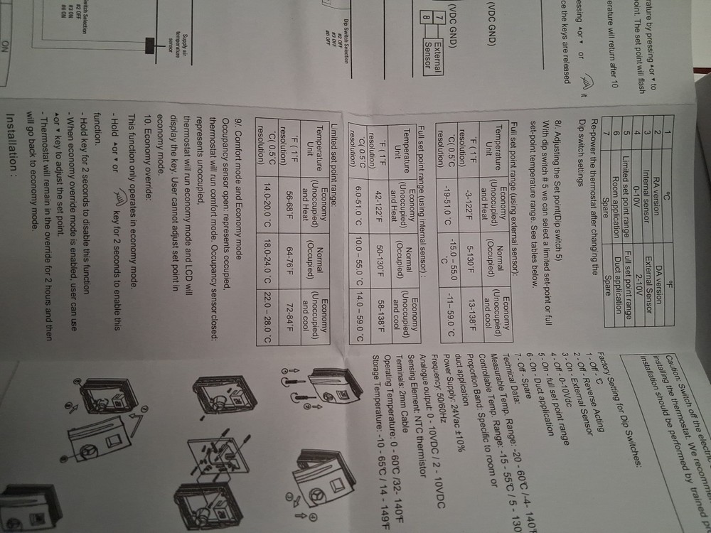 Thermolec LCD Thermostat CTH-291