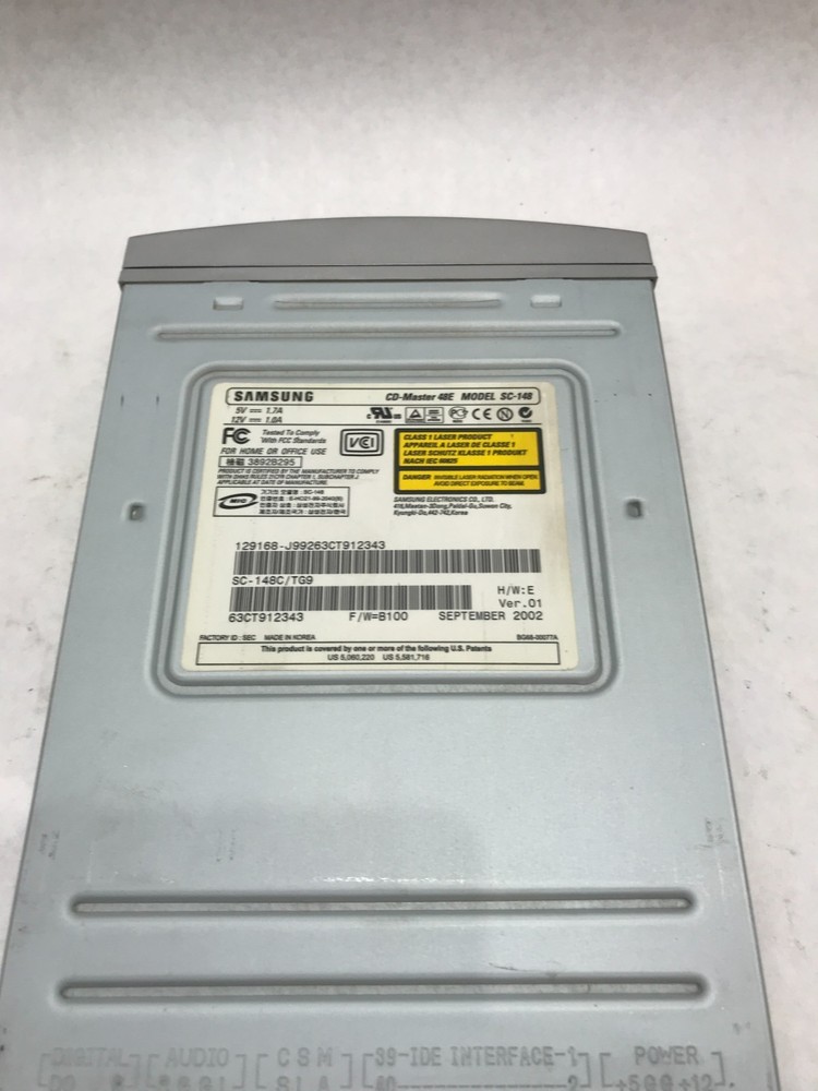 Samsung CD-Master 48E IDE Drive Model SC-148 Tested & Working Silver - DW