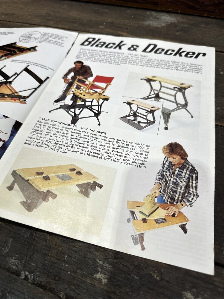 Black & Decker “Workmate” Vintage Brochure