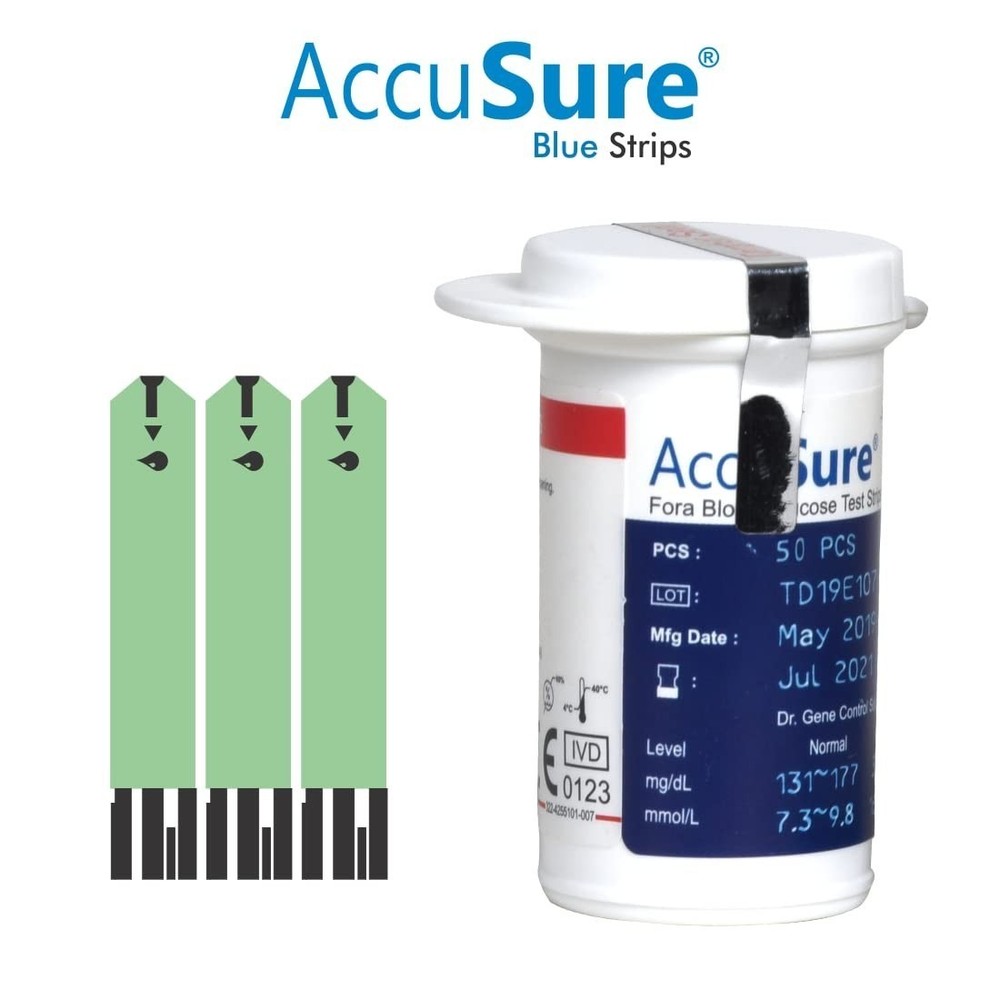 Accurate Blood Glucose Test 50 Strips Fits Glucometer Machine S2u