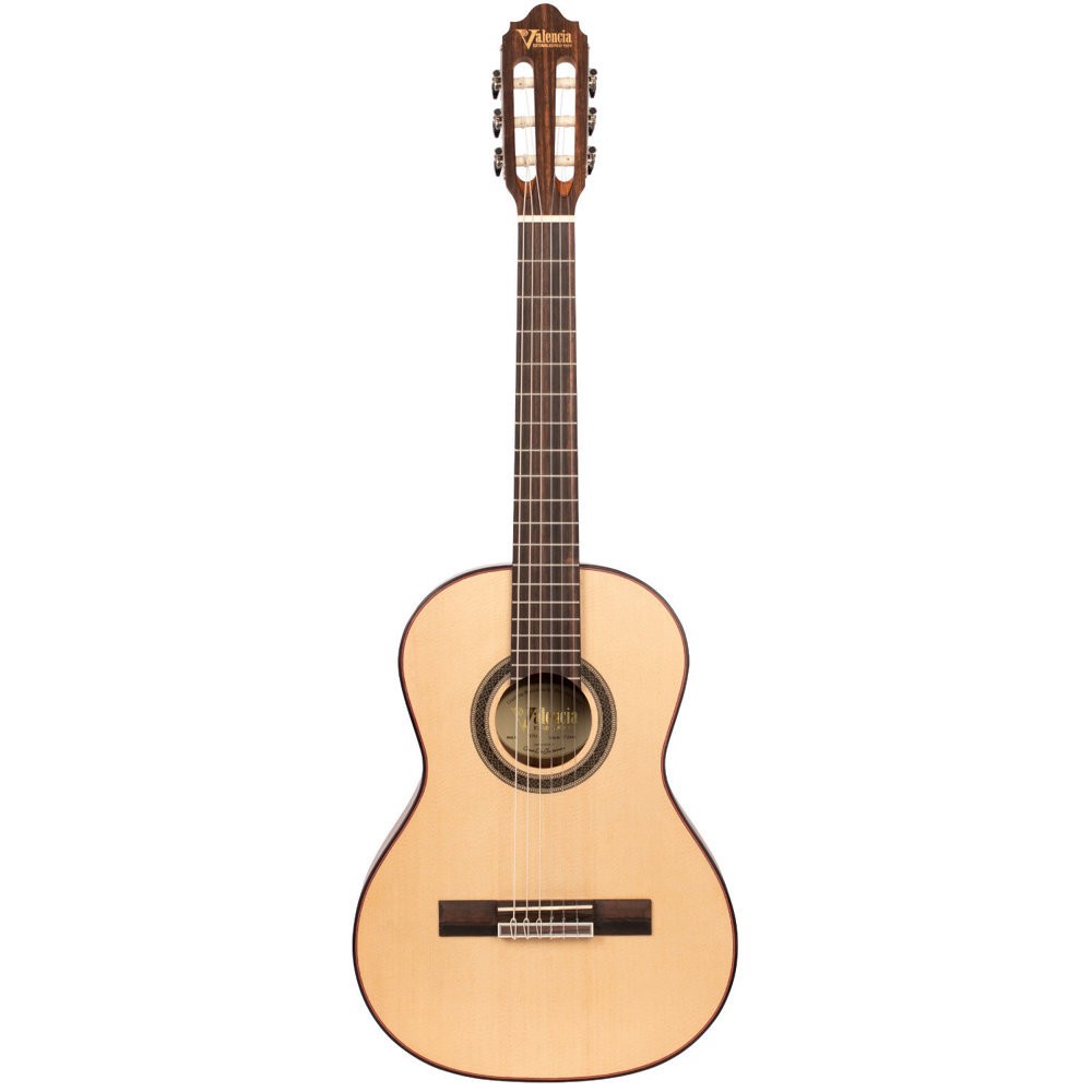 Valencia VC704 4/4 Classical Guitar Solid Spruce Top Mahogany Back & Sides