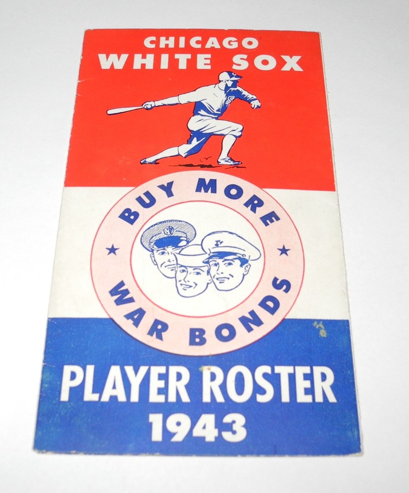 1943 Baseball Chicago White Sox Spring Training Media Guide Book Roster Program