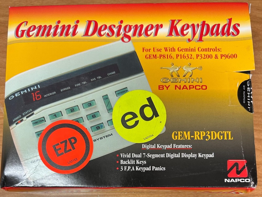 Gemini GEM-RP3DGTL Digital Keypad