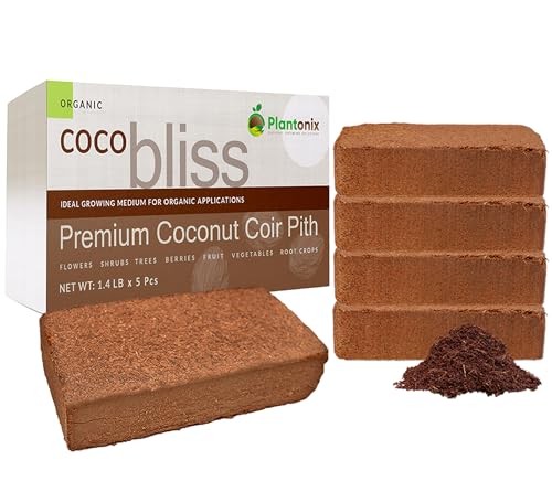 Coco Coir 650gm Bricks (5-Pack) - Organic Coco Coir Coco Coir 650gm (5 Bricks)