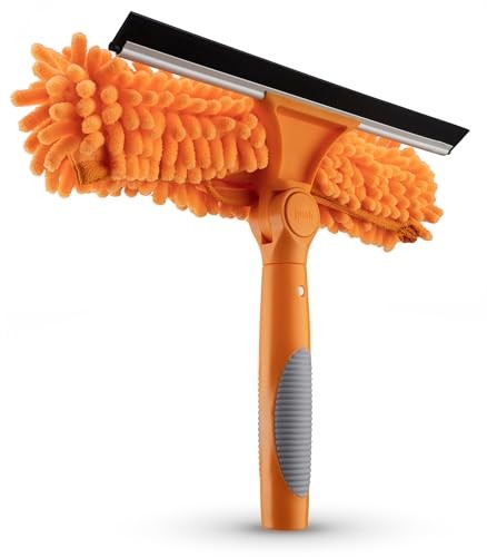 1.5-3 Window Squeegee for Home with Extension Pole // Window Glass Cleaner
