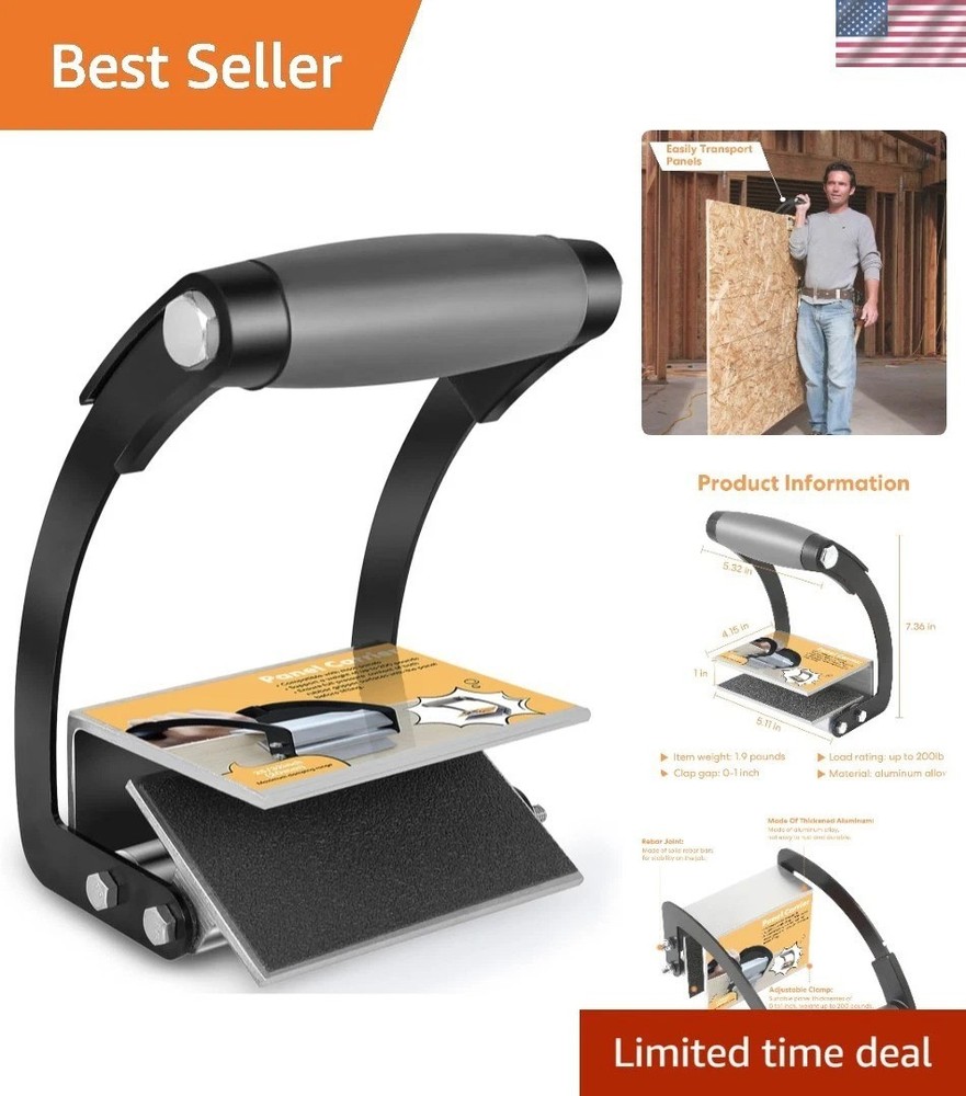 Effortless Panel Carrier Tool - Ergonomic Drywall Lifting with 200 lbs Capacity