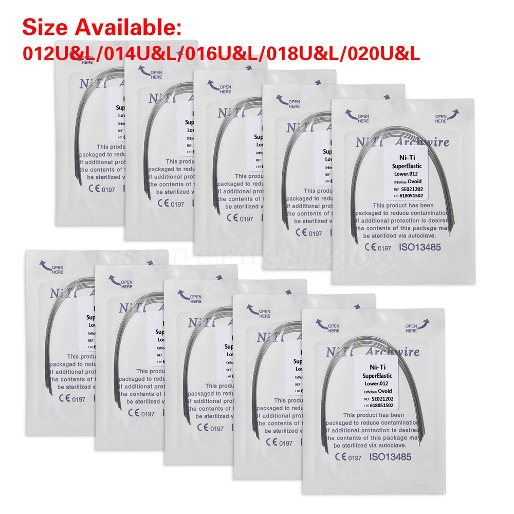 Dental Arch Wire Thermal Activated/Super Elastic Niti/Steel Rectangular/Round ns