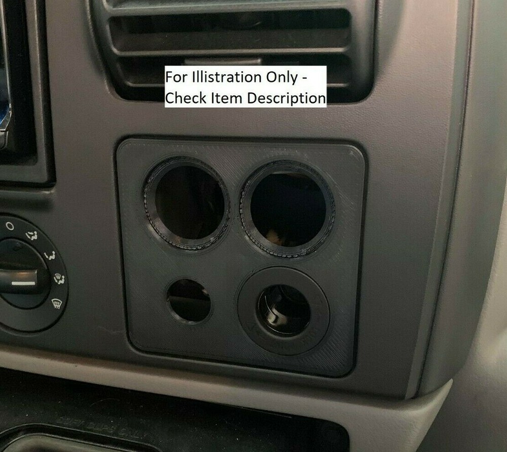 Ford Super Duty 05-07 Power Panel - 4 Power Outlets - Passenger Side dash panel