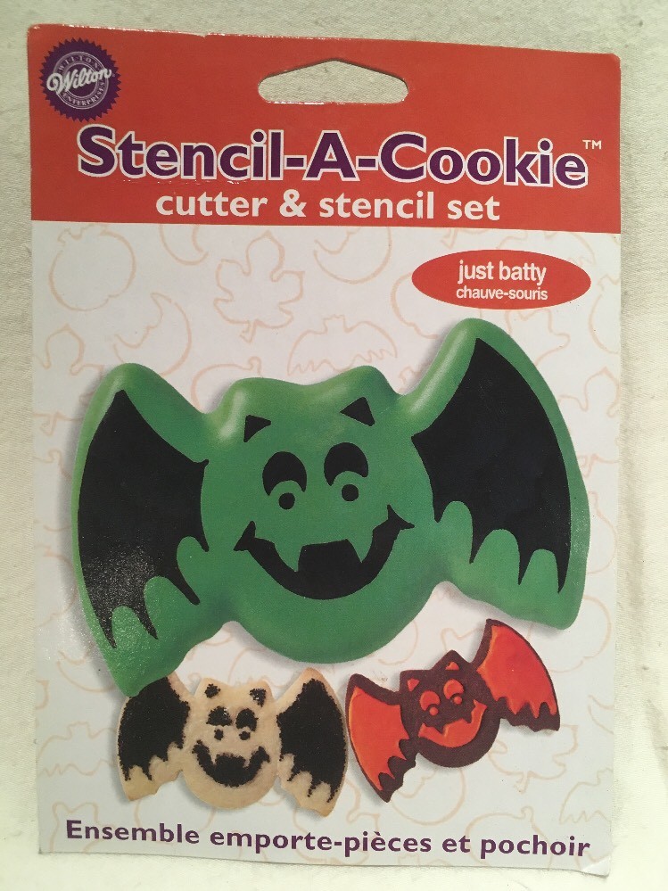 Just Batty Stencil A Cookie Cutter Wilton Halloween Bat