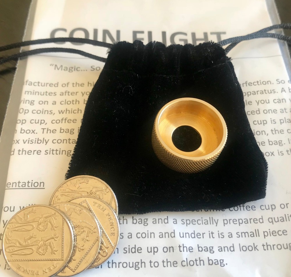MAGIC COIN FLIGHT - Close up Magic - 10p Coin Magic Trick