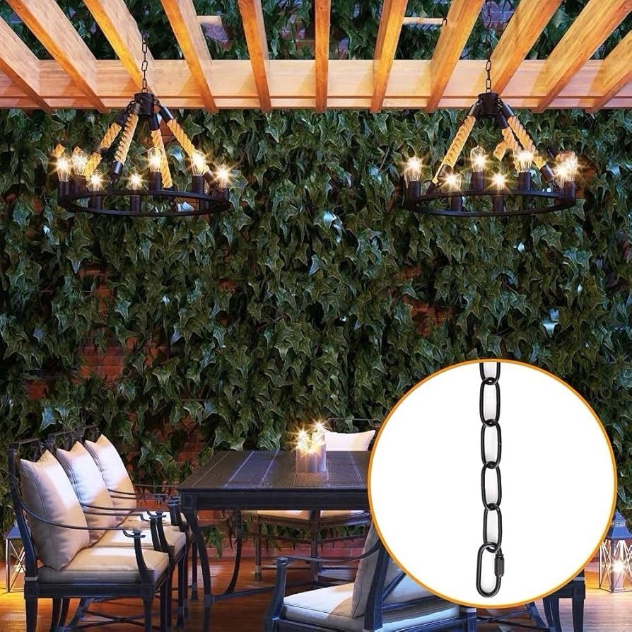 6 Feet Chandelier Chain, Black Chain for Hanging