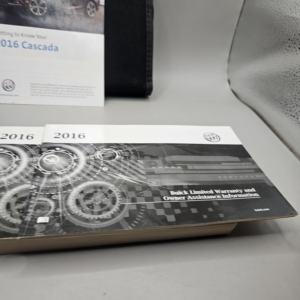 2016 Buick Cascada Owner's Manual Set
