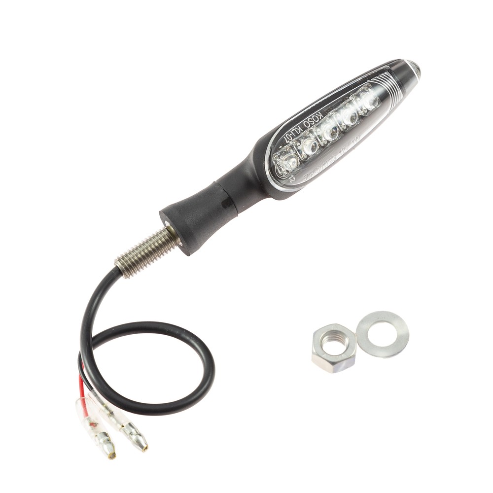Koso Universal Motorcycle LED Indicator Unlimited, Black Matte E-Marked