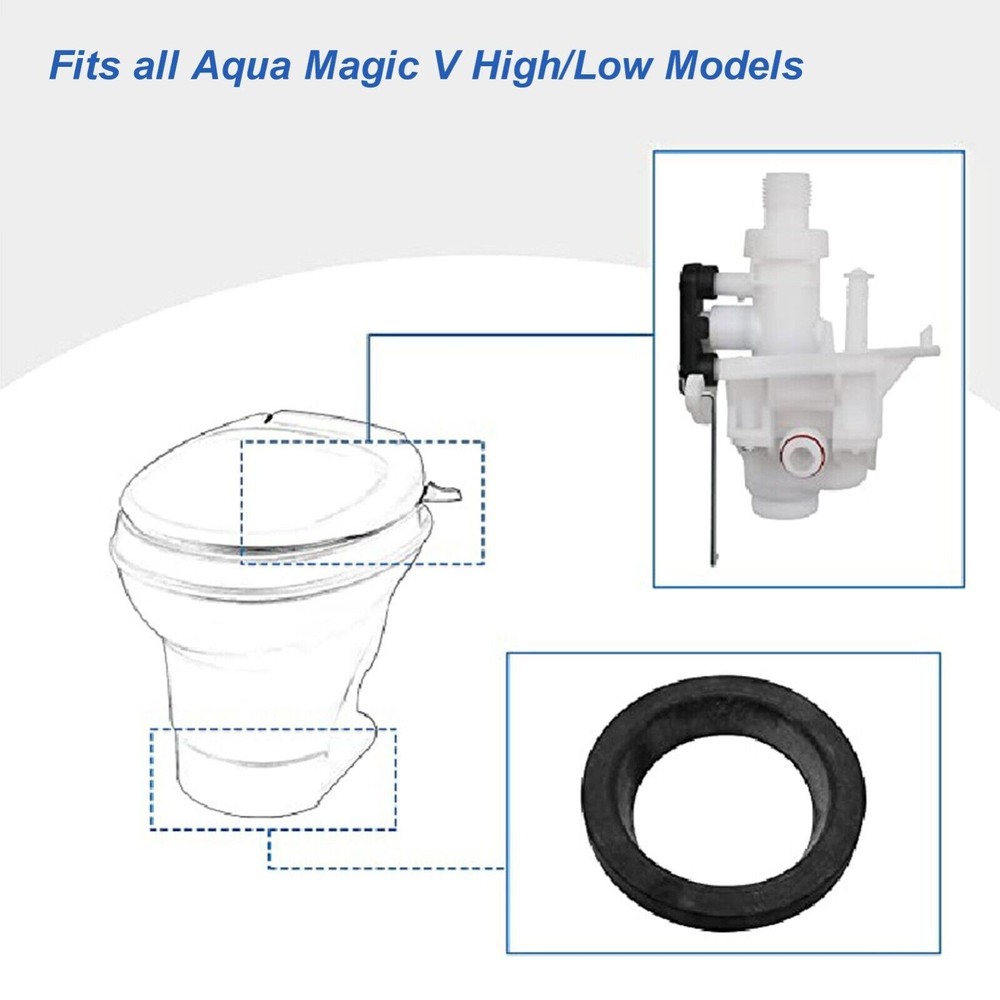Upgraded Thetford Aqua Magic V Toilet Water Valve Replacement For RV Part# 31705