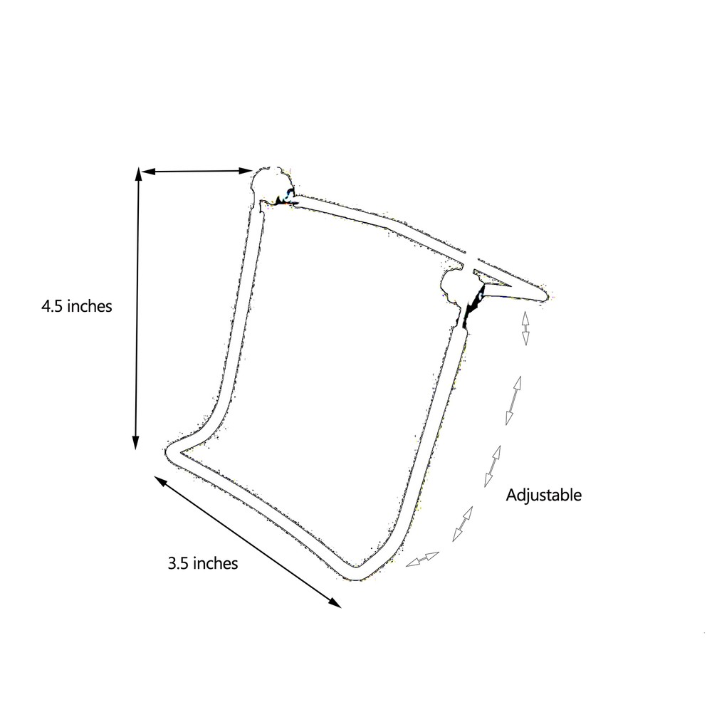 D'Luca Small Folding Tablet Stand, Black