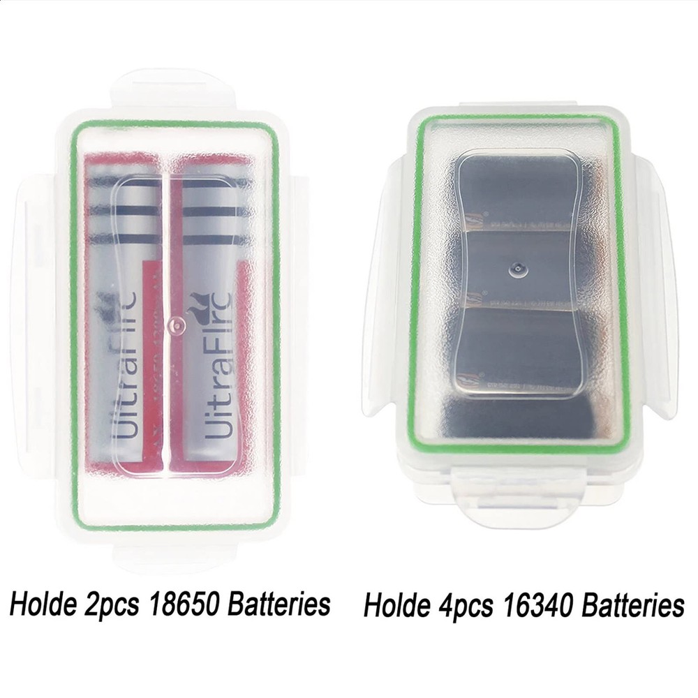 Battery Storage Case Plastic Waterproof Battery Holder 18650 Battery Case 163...