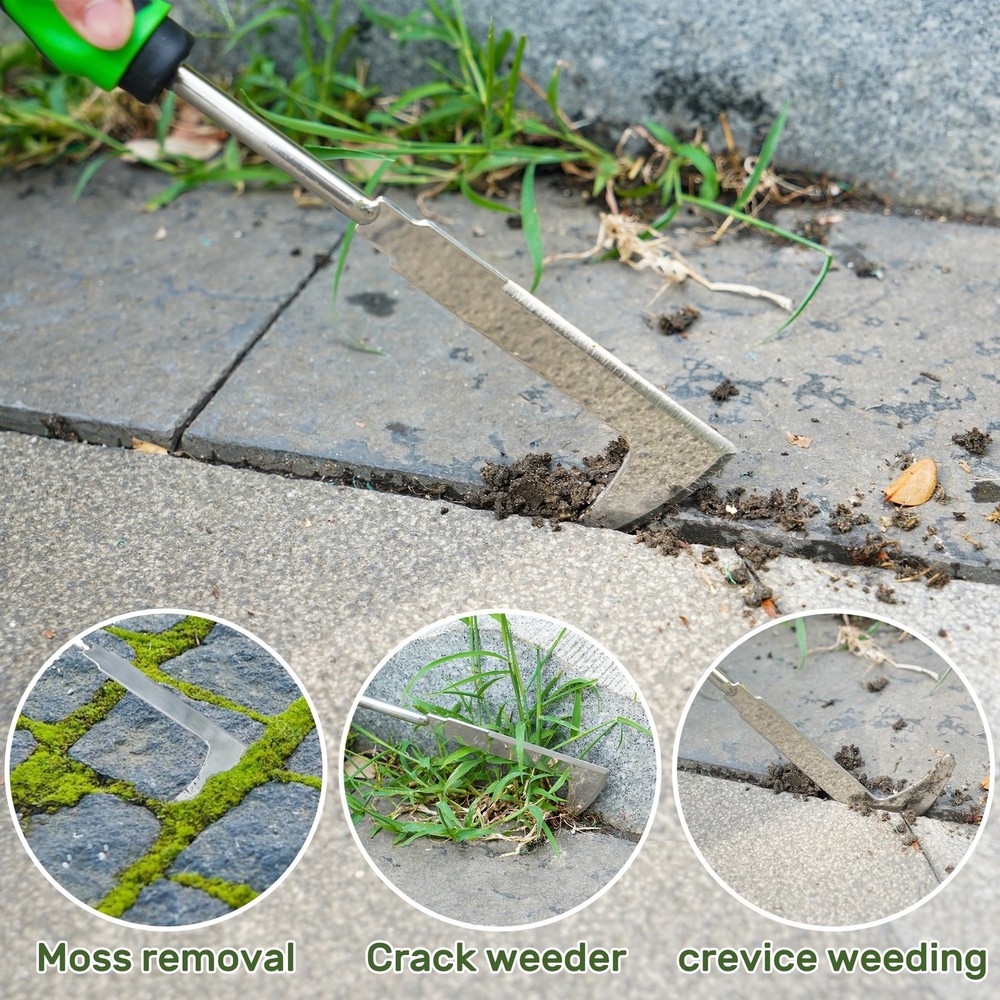 Weed Puller Tool, 4 Pack Stainless Steel Weed Remover Tool, Portable Weeding ...