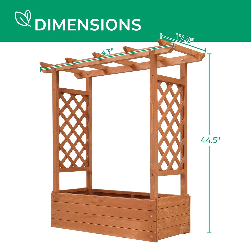 In Fir With Arched Lattice Raised