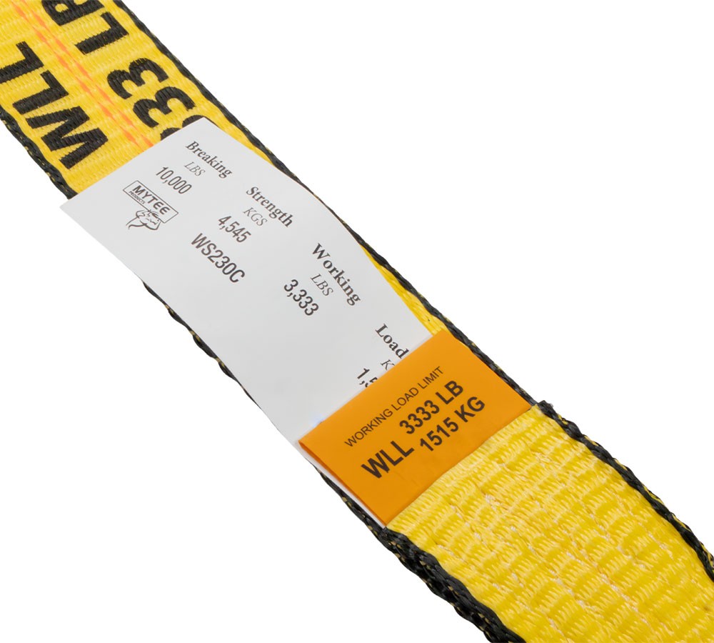 2 in. x 30 ft. Winch Strap with Chain Anchor