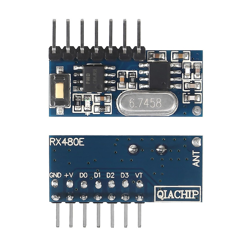 6 PCS 433mhz Wireless RF Transmitter Receiver 4 Channel Link Kit 1527 Code