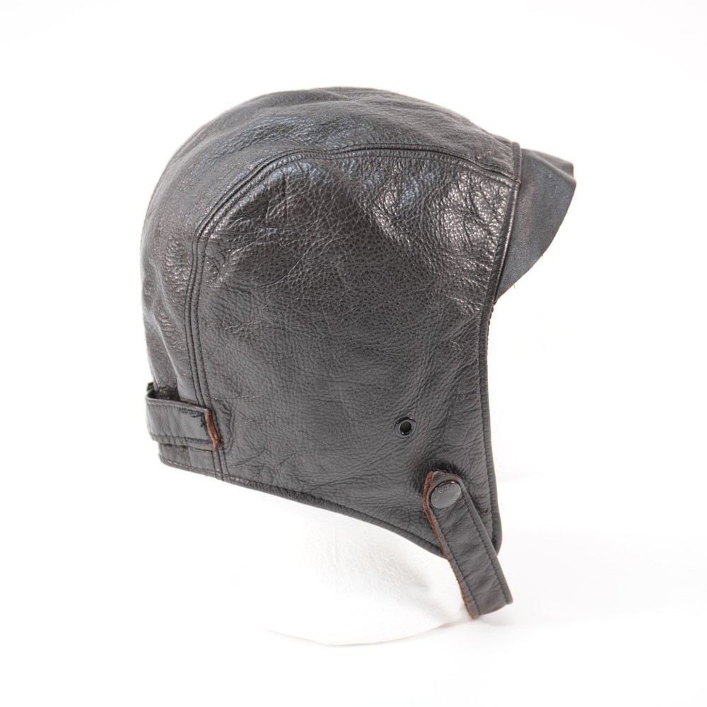 WW2 WWII aviator plane pilot leather helmet