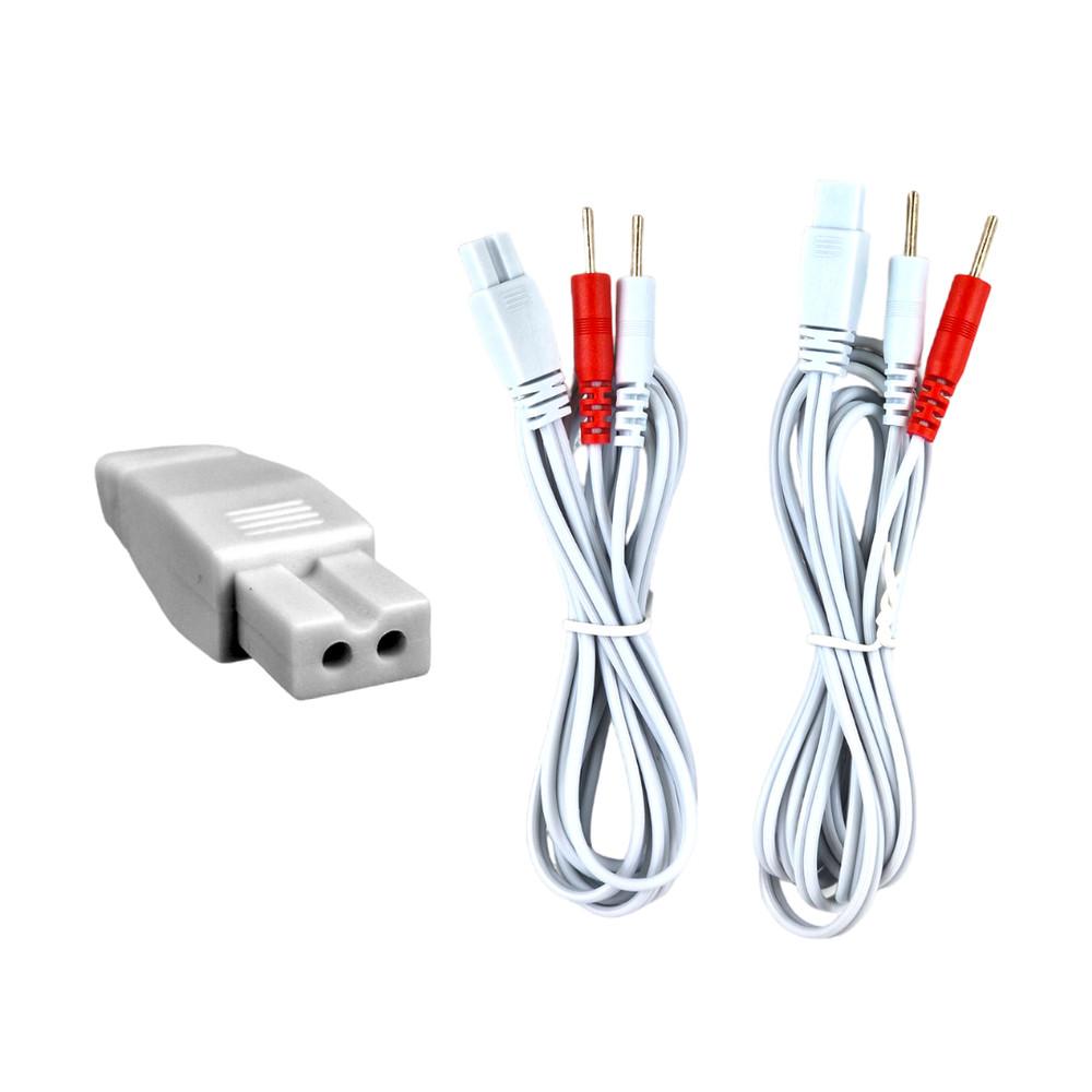 TENS leads with 2mm pin connection - One Pair