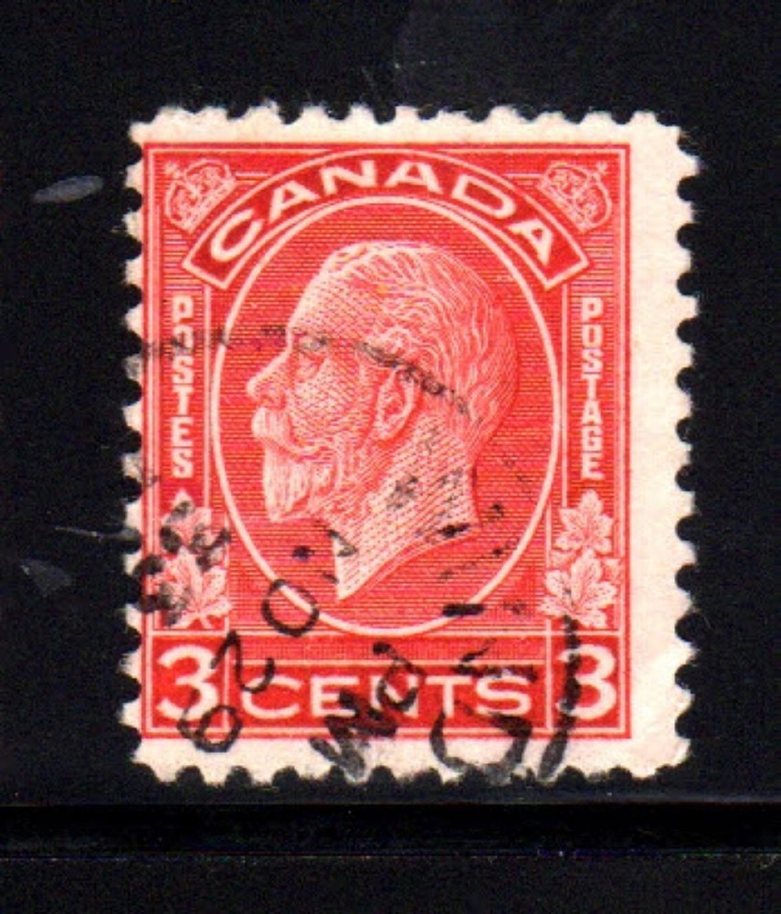 CANADA #197  3  CENT KING GEORGE V MEDALLION ISSUE   USED   c