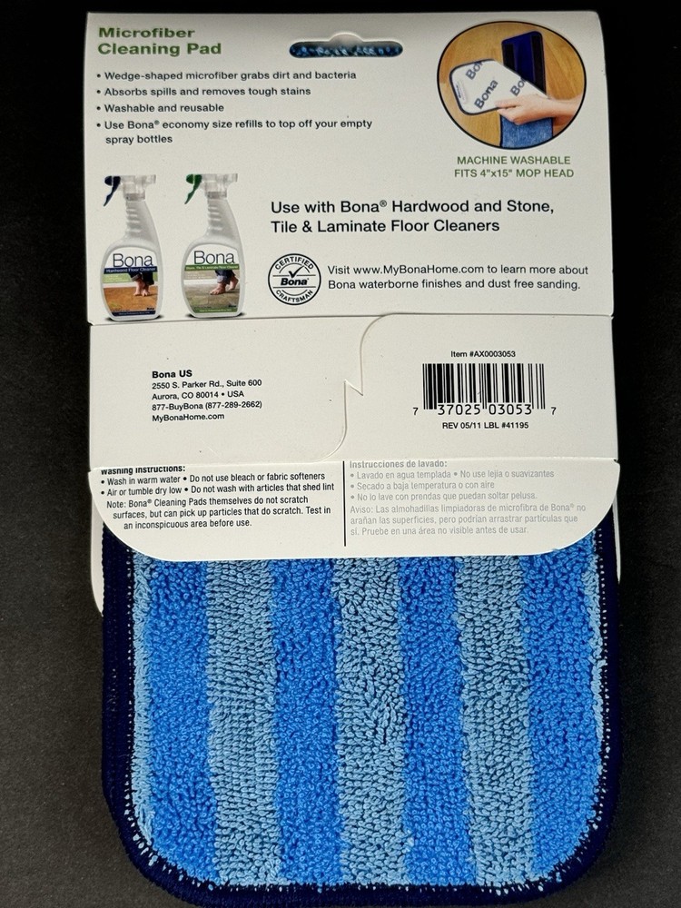 Bona Microfiber Cleaning Pad NEW