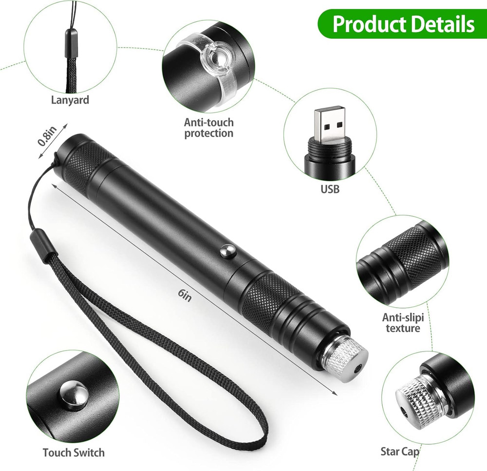Laser Pointer High Power Rechargeable Lazer Pointer, Laser Pen with Long Range A