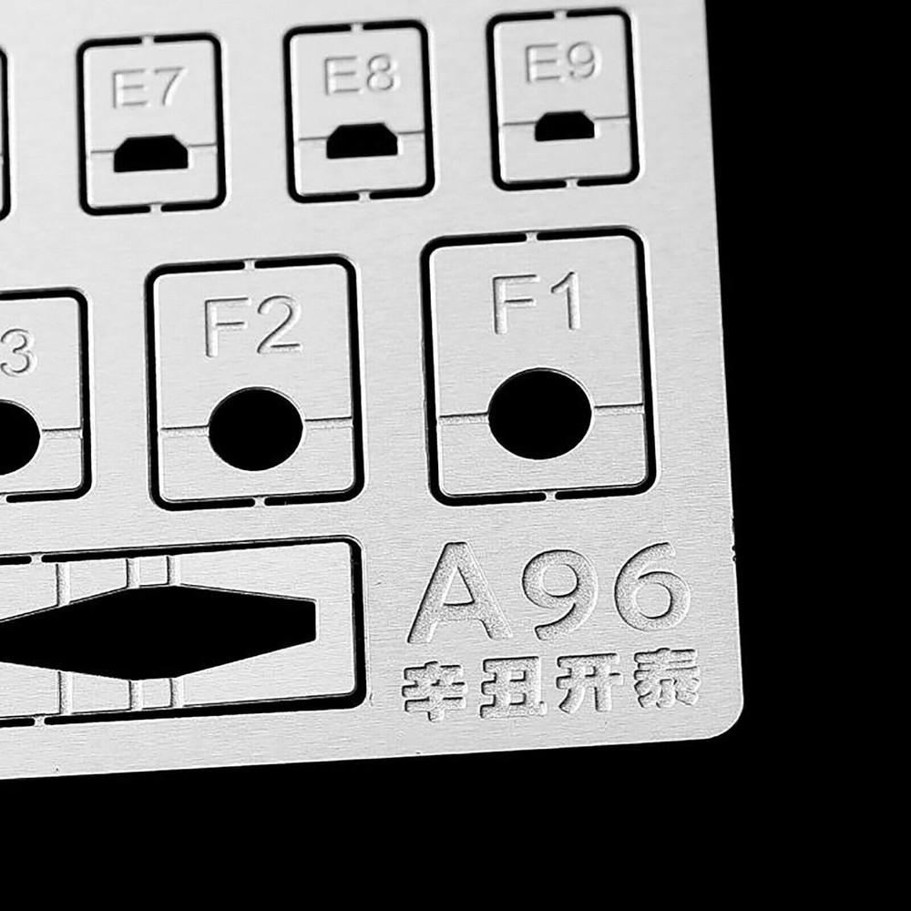 58in1 Flat Folding Engraved Scribing for Model Scriber Template Ruler
