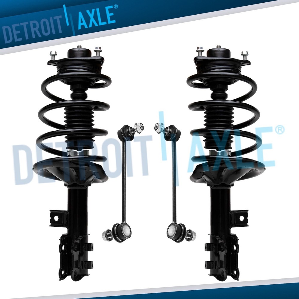 Front Struts w/Coil Springs Assembly + Sway Bars Kit for 2010 - 2013 Kia Forte