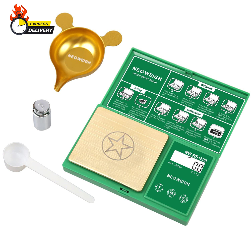 Reloading Scale, Powder Scale for Reloading, 1500 Grains X 0.1 Gn, Digital Powde