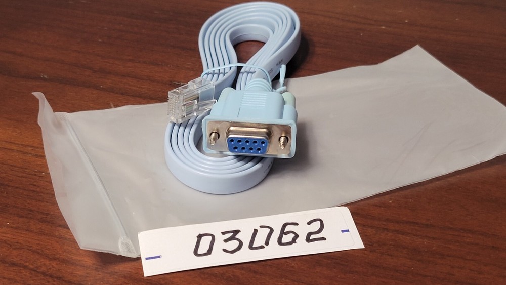 RJ45 to DB9 Female Console Cable for PC Router Switch, 6 Ft
