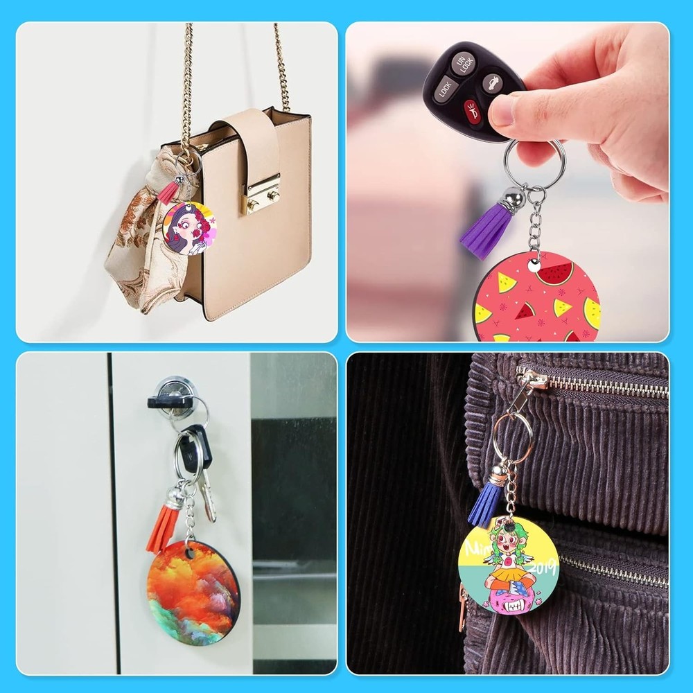 Quality - Sublimation Keychains with Instructions