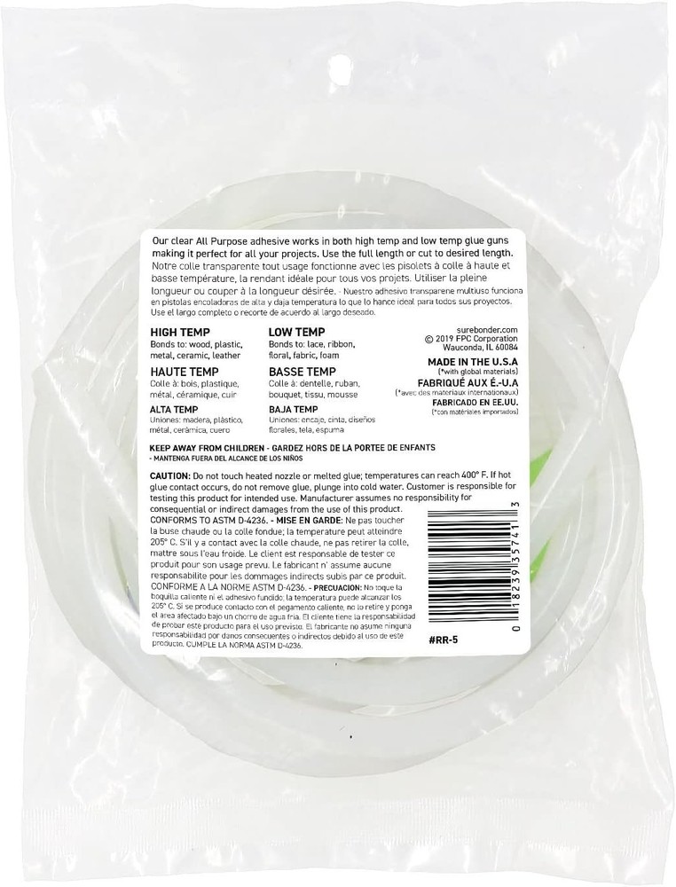 All-Temperature 5ft Clear Glue Stick Roll for Seamless Crafting Projects